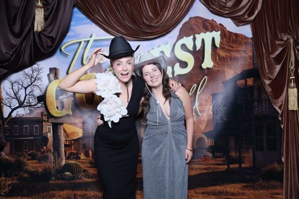 The wild west came alive at the Plaza Ballroom for ExxonMobil’s Go West Ball 2026 — and we were there for every moment of it. We set up our open air photo booth and handcrafted custom western props to match the theme, setting the scene for a night full of glamour, laughs, and unforgettable memories. From velvet drapes and frontier backdrops to cowboy hats, cat-eye sunnies, and cocktails held high — every guest who stepped into the booth brought their own magic to the frame. Nights like these remind us why we do what we do. 🤠✨🌵 @beckentertainment