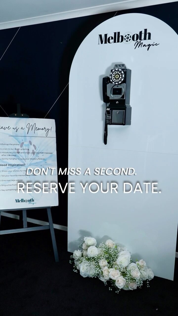 Your guests have things to say.
Things they’d never write in a book. Things that only come out after the speeches, after the dancing, after the second glass of champagne.
Give them somewhere to say it.
Melbooth Magic - Melbourne’s most beautifully styled video guestbook. From $450.