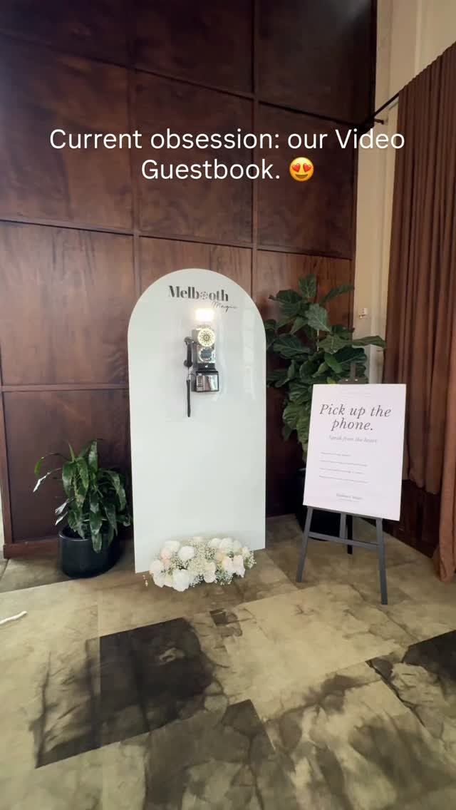 We can’t stop obsessing over our Video Guestbook. 🤍 Because years from now, hearing the voices of the people you love will be just as priceless as seeing their smiles. ✨  #MelboothMagic #VideoGuestBook #VideoGuestBookHireMelbourne
