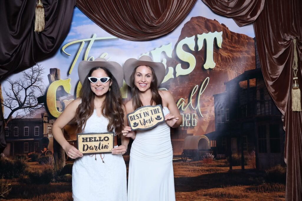 The wild west came alive at the Plaza Ballroom for ExxonMobil’s Go West Ball 2026 — and we were there for every moment of it. We set up our open air photo booth and handcrafted custom western props to match the theme, setting the scene for a night full of glamour, laughs, and unforgettable memories. From velvet drapes and frontier backdrops to cowboy hats, cat-eye sunnies, and cocktails held high — every guest who stepped into the booth brought their own magic to the frame. Nights like these remind us why we do what we do. 🤠✨🌵 @beckentertainment