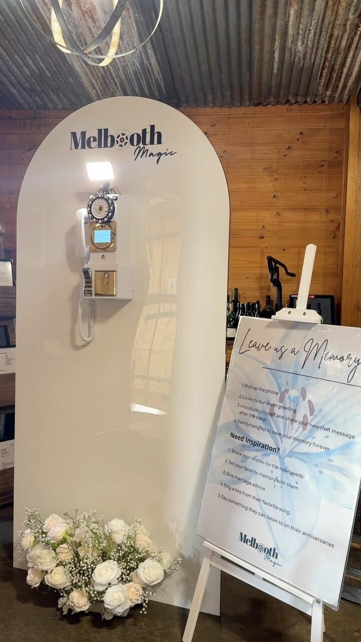 10 minutes of setup = a lifetime of memories. 🎥🤍
Watching your guests laugh, cry, tell stories, and celebrate together is something you’ll never get from a traditional guestbook.
Ready to give your guests the mic? 🎤 DM us to learn more.  #VideoGuestbook #MelboothMagic